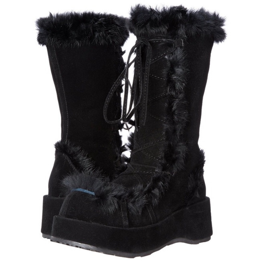 Demonia Cubby Fur Boots